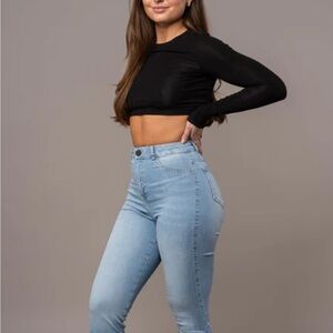 FITJEANS Blue High Rise Jeans